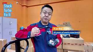 What should I do if my turbocharger, which has not been used for a long time, stops turning?